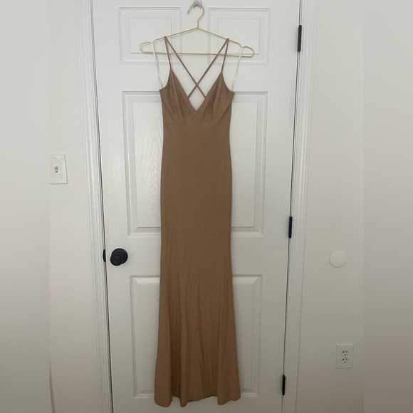 Windsor Sutton Formal Lurex X-Back Dress - Picture 8 of 15